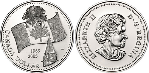 Silver dollar 2005 - Flag - Silver Proof