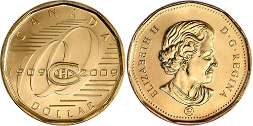 1 dollar 2009 Montreal Canadiens Canada