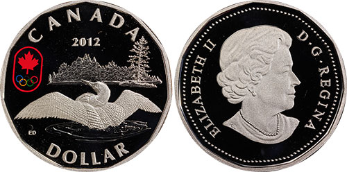 1 dollar 2012 - Lucky Loonie Olympic