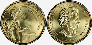 1 dollar 2016 Women's Right to Vote Canada