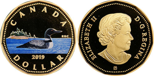 1 dollar 2019 Colourized