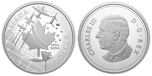 1 dollar 2024 Royal Canadian Air Force Planes