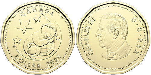1 dollar 2025 Baby Canada
