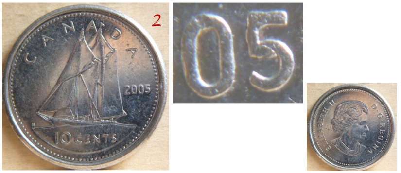 2005-p Proof Like 10-cents - Uncirculated RCM NBU Original Sealed 