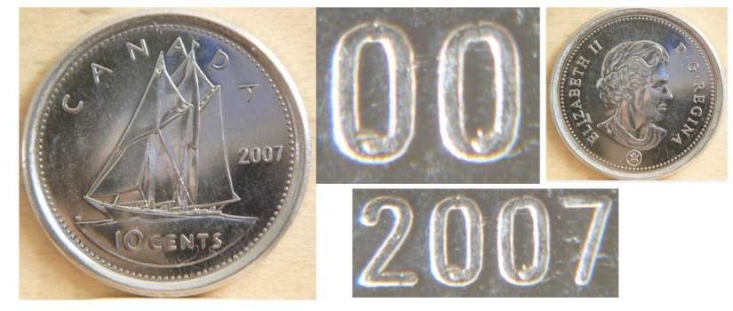 Details about   Canada 2007 Proof Dime Ten 10 Cents Silver Coin with Ultra Heavy Cameo 