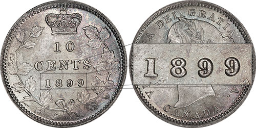 10 cents 1899 Small 99