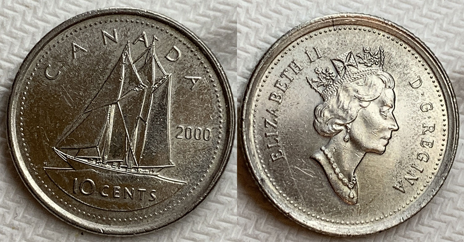 Details about   Canada 2000 Proof Dime Ten Cent Sterling Silver 10 Cents 