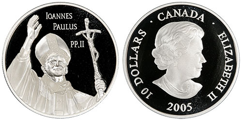 10 dollars 2005 Pope John Paul II Canada
