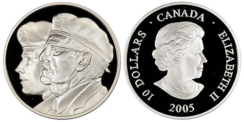 10 dollars 2005 Year of the Veteran Canada