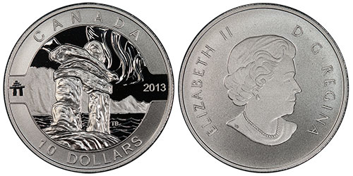 10 dollars 2013 Inukshuk Canada