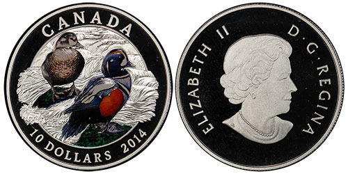 10 dollars 2014 Harlequin Duck Canada