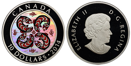 10 dollars 2014 Salmon Canada