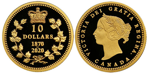 10 dollars 1870-2020 Caribou Canada