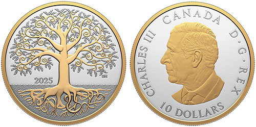 10 dollars 2025 Tree of Life Canada