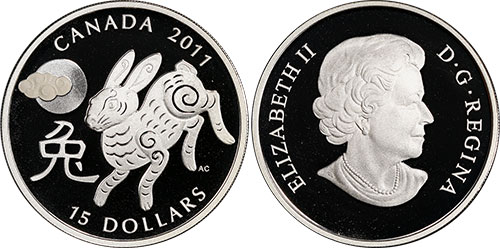 15 dollars 2011 Year of the Rabbit Canada