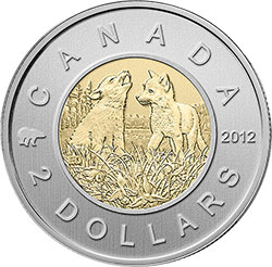 2 dollars 2012 Louvetaux Specimen
