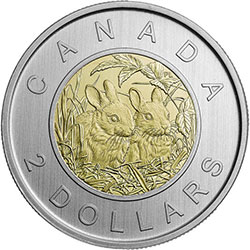 2 dollars 2014 Lapins Specimen