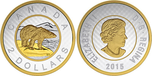 2 dollars 2015 Big Coin Proof