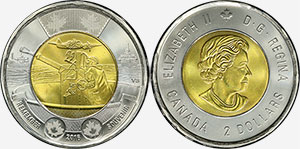 2 dollars 2016 Battle of Atlantic War NCSM Sackville Canada