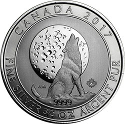 2 dollars 2017 Howling Wolves Bullion