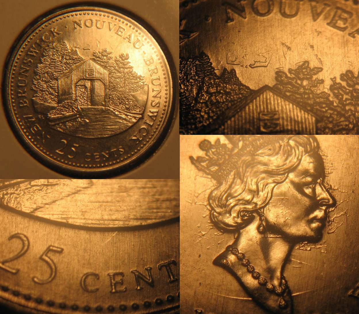 Uncirculated RCM New Brunswick 1992-25-cents 