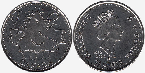 2002 Canada Silver Quarter Graded as Proof From Original Set 