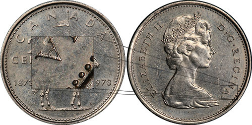 25 cents 1973 - Large Bust