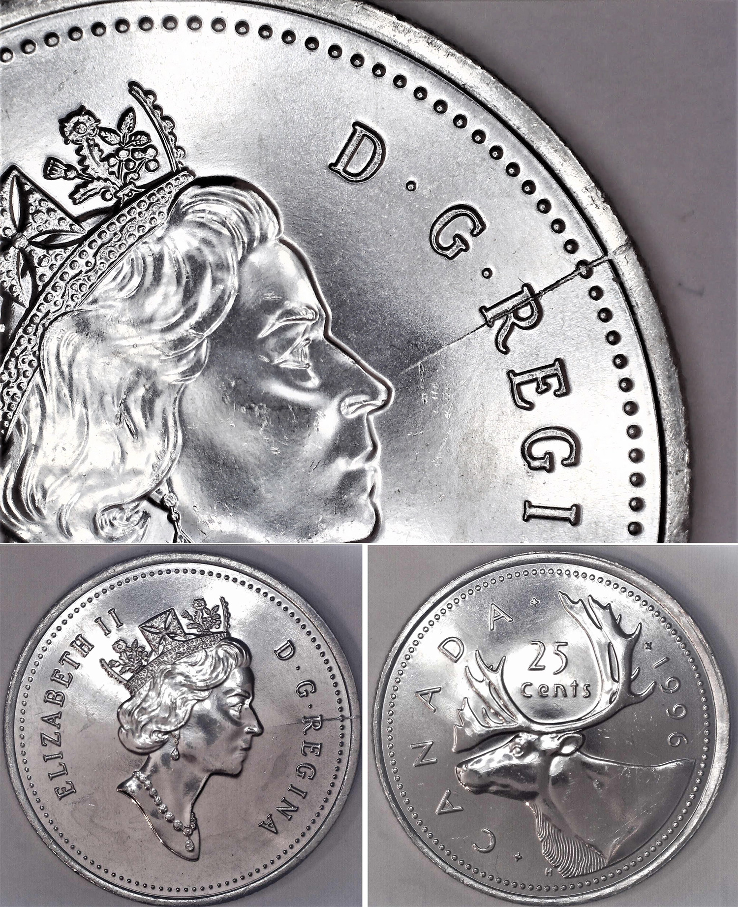 1996 CANADA 25¢ BRILLIANT UNCIRCULATED QUARTER 