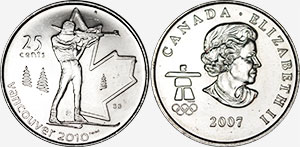 25 cents 2007 - Biathlon