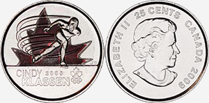25 cents 2009 - Cindy Klassen Colour