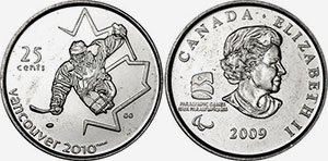 25 cents 2009 - Sledge Hockey