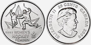 25 cents 2009 - Women's Hockey