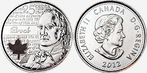 25 cents 2012 Isaac Brock Couleur