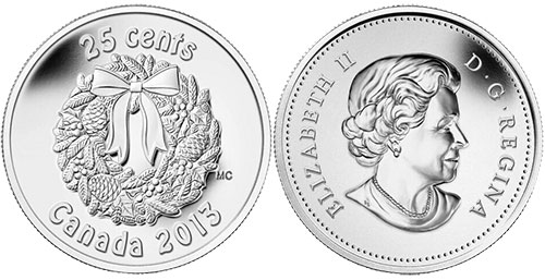 25 cents 2013 - Holiday
