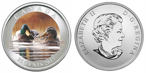 25 cents 2013 - Mallard
