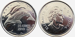 25 cents 2013 - Whales