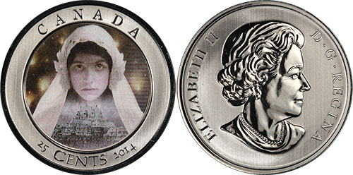 25 cents 2014 Ghost Bride - Canada