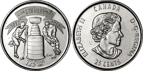 25 cents 2017 Stanley Cup Canada