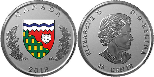 25 cents 2018 - Northwest Territories - Silver Proof - Canada