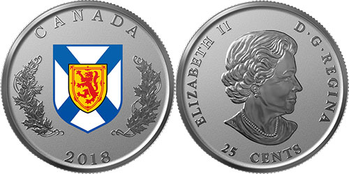 25 cents 2018 - Nova Scotia - Silver Proof - Canada