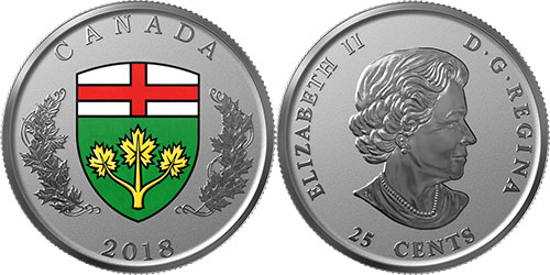 25 cents 2018 - Ontario - Silver Proof - Canada