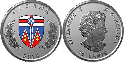 25 cents 2018 - Yukon - Silver Proof - Canada