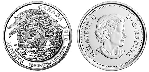 25 cents 2019 - Edmontonia Longiceps - Canada