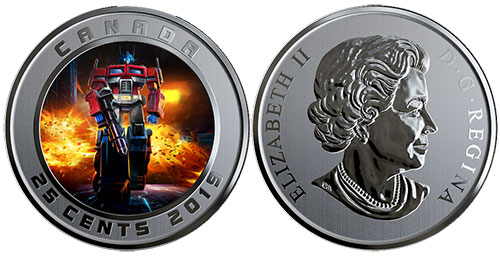 3D Lenticular Coin - Optimus Prime - Canada