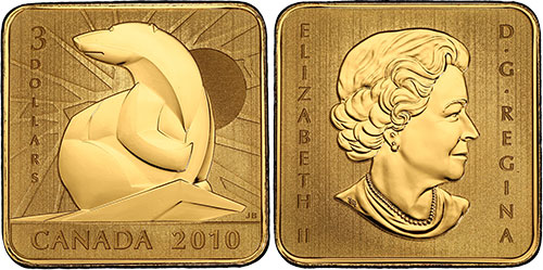 3 dollar 2010 Polar Bear Square