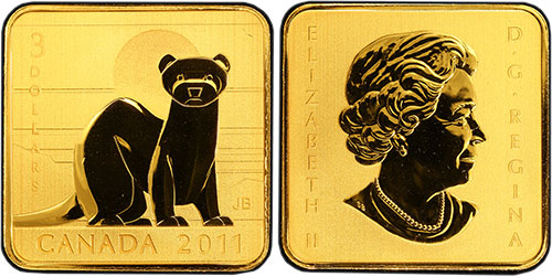 3 dollar 2011 Ferret Square