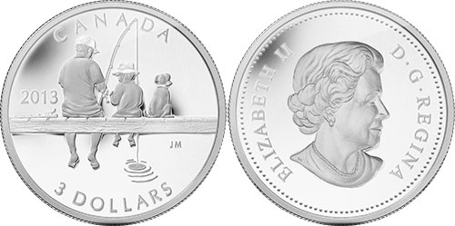 3 dollar 2013 Fishing Canada