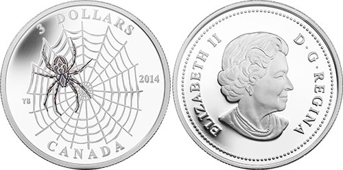 3 dollar 2014 Spider Canada