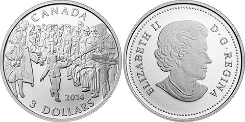 3 dollar 2014 Wait for me Daddy Canada