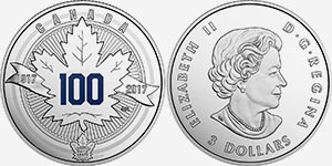 3 dollar 2017 Toronto Maple Leaf Canada